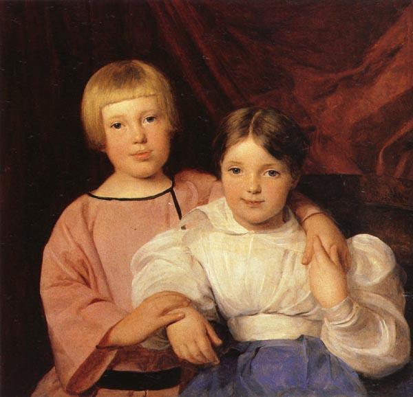 Ferdinand Georg Waldmuller Children oil painting image